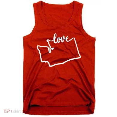 I Love Washington State Tank Top
