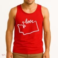 I Love Washington State Tank Top thumb 3