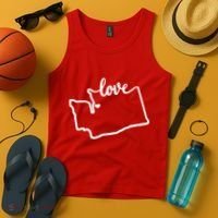 I Love Washington State Tank Top thumb 4