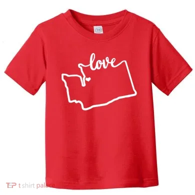 I Love Washington State Toddler T-Shirt