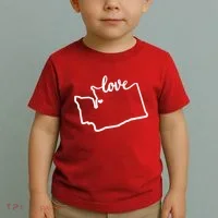 I Love Washington State Toddler T-Shirt thumb 2