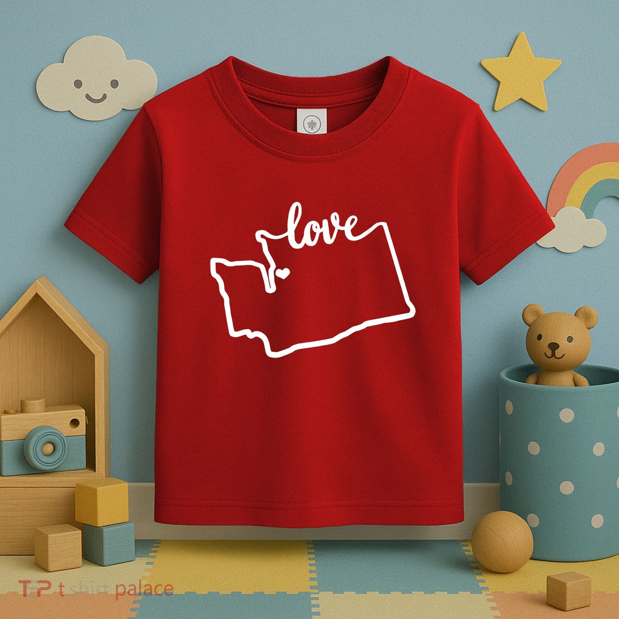 I Love Washington State Toddler T-Shirt