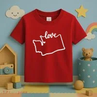 I Love Washington State Toddler T-Shirt thumb 3