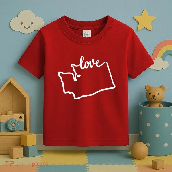 I Love Washington State Toddler T-Shirt