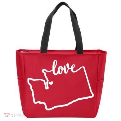 I Love Washington State Tote Bag