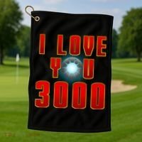 I Love You 3000 Golf Towel thumb 1