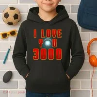 I Love You 3000 Kids Hoodie thumb 2