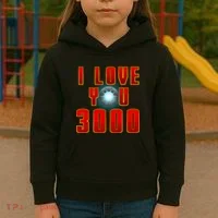 I Love You 3000 Kids Hoodie thumb 3