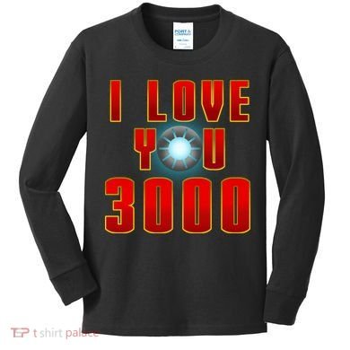 I Love You 3000 Kids Long Sleeve Shirt
