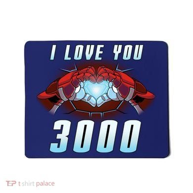 I Love You 3000 Superhero Mousepad