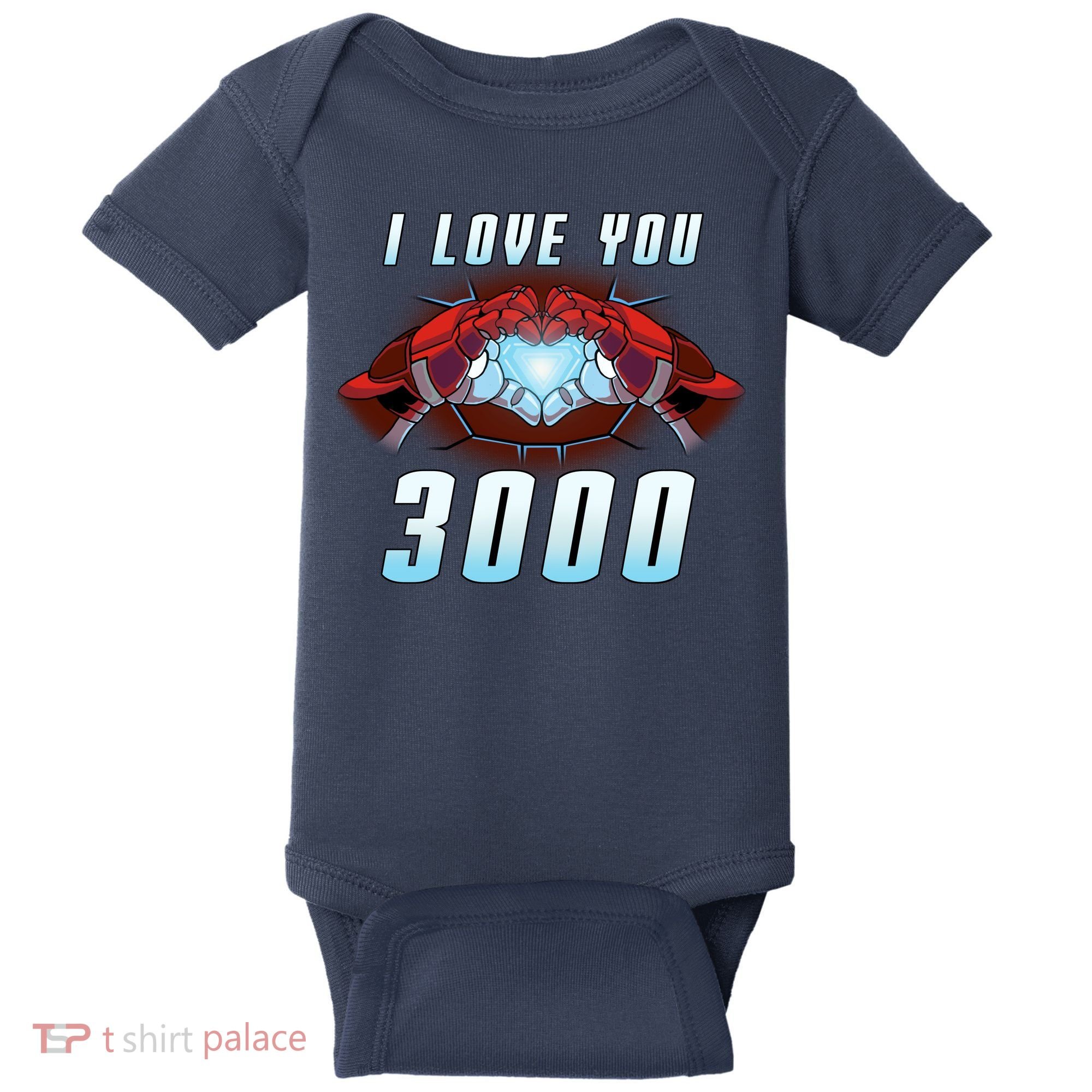 I Love You 3000 Superhero Baby Bodysuit