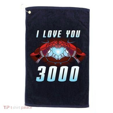 I Love You 3000 Superhero Golf Towel