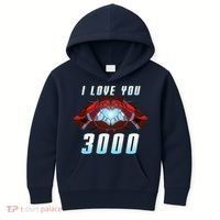 I Love You 3000 Superhero Kids Hoodie thumb 0