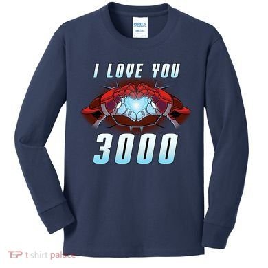 I Love You 3000 Superhero Kids Long Sleeve Shirt