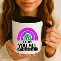 I Love You All Class Dismissed Rainbow Coffee Mug thumb 3