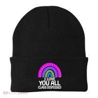 I Love You All Class Dismissed Rainbow Beanie thumb 0