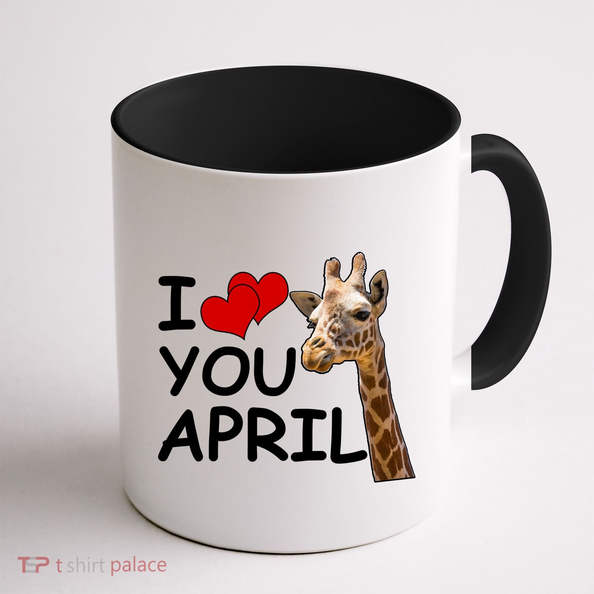 I Love You April The Giraffe Photo Coffee Mug