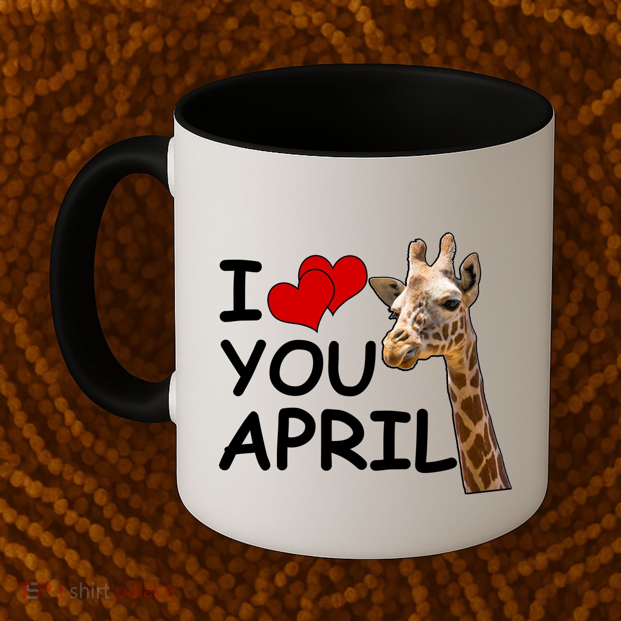 I Love You April The Giraffe Photo Coffee Mug