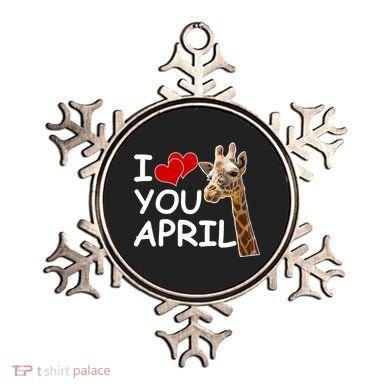 I Love You April The Giraffe Photo Ornament