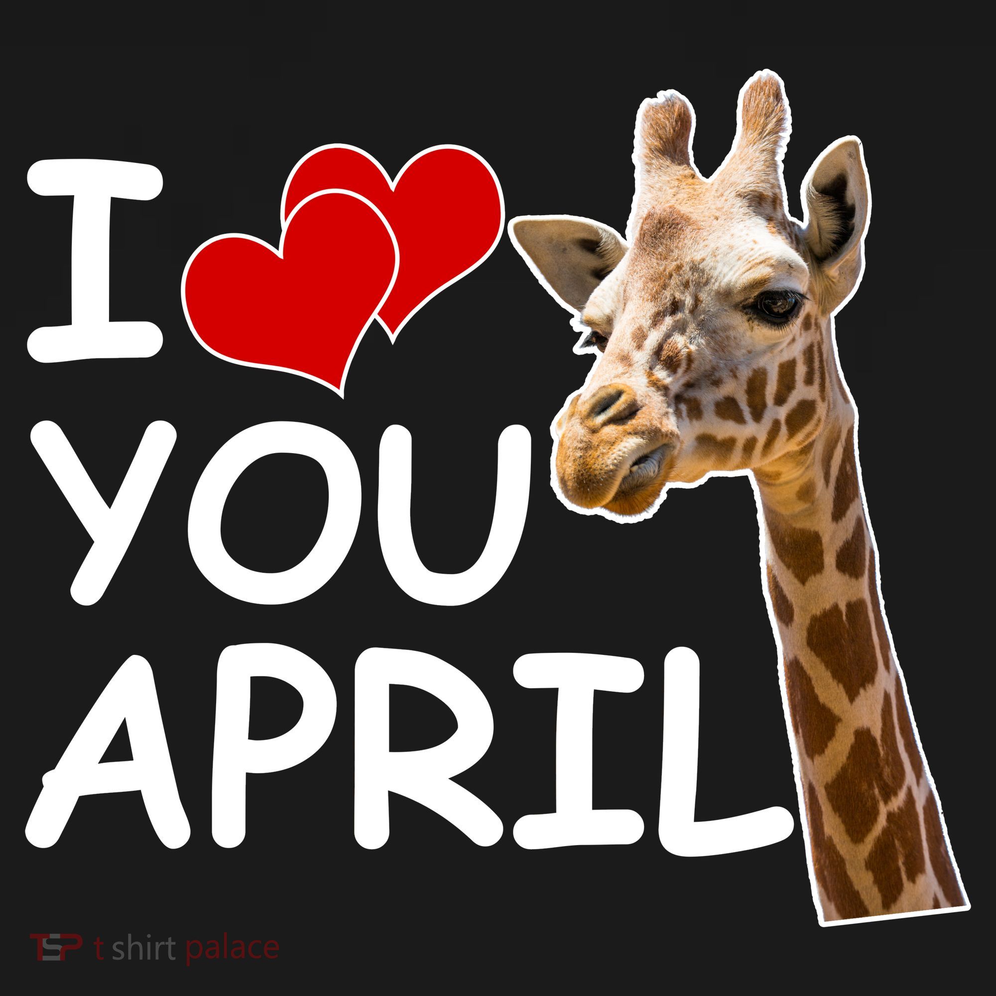 I Love You April The Giraffe Photo Ornament