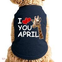 I Love You April The Giraffe Photo Doggie Tank thumb 0