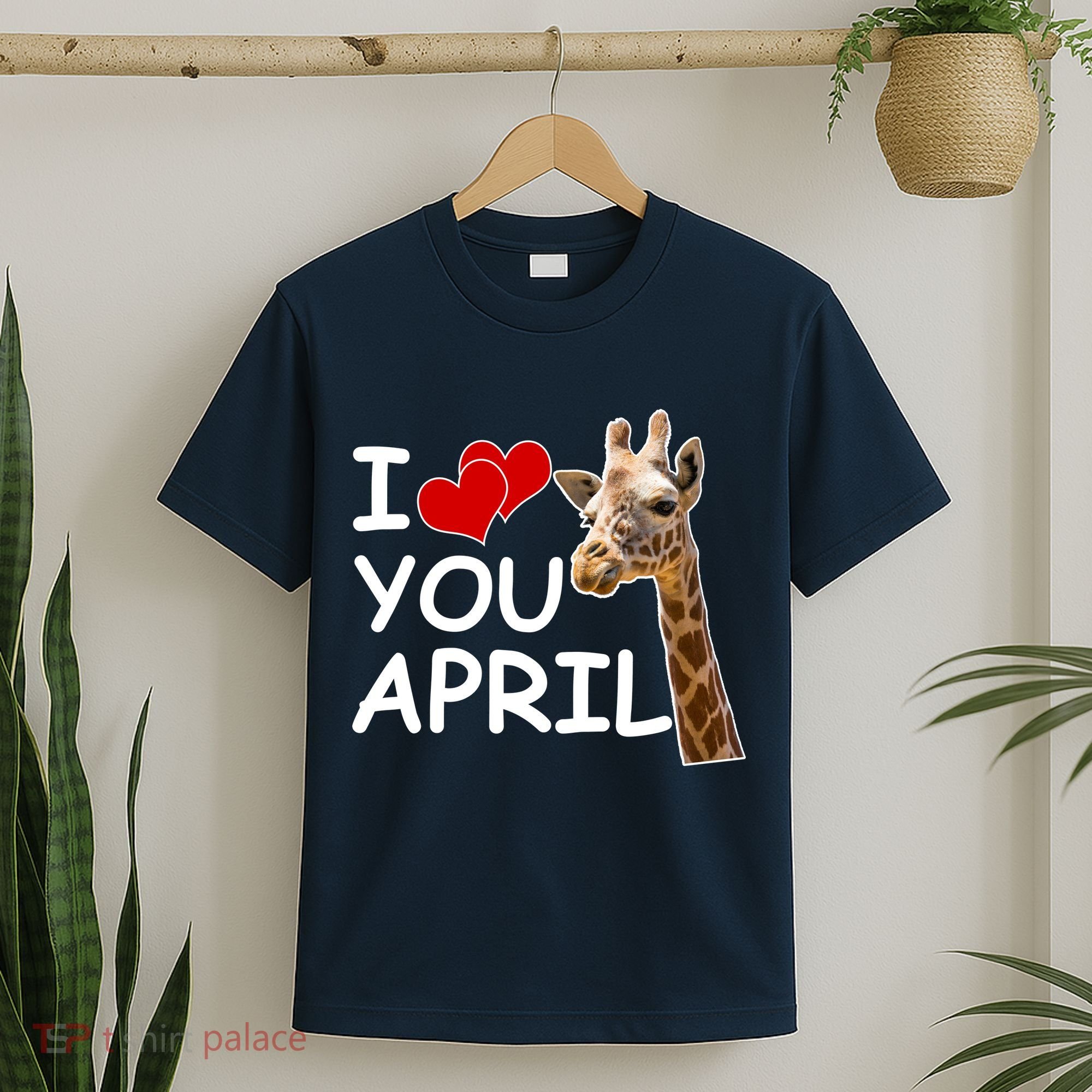 I Love You April The Giraffe Photo T-Shirt