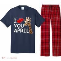 I Love You April The Giraffe Photo Pajama Set thumb 0