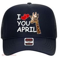 I Love You April The Giraffe Photo Hat thumb 0