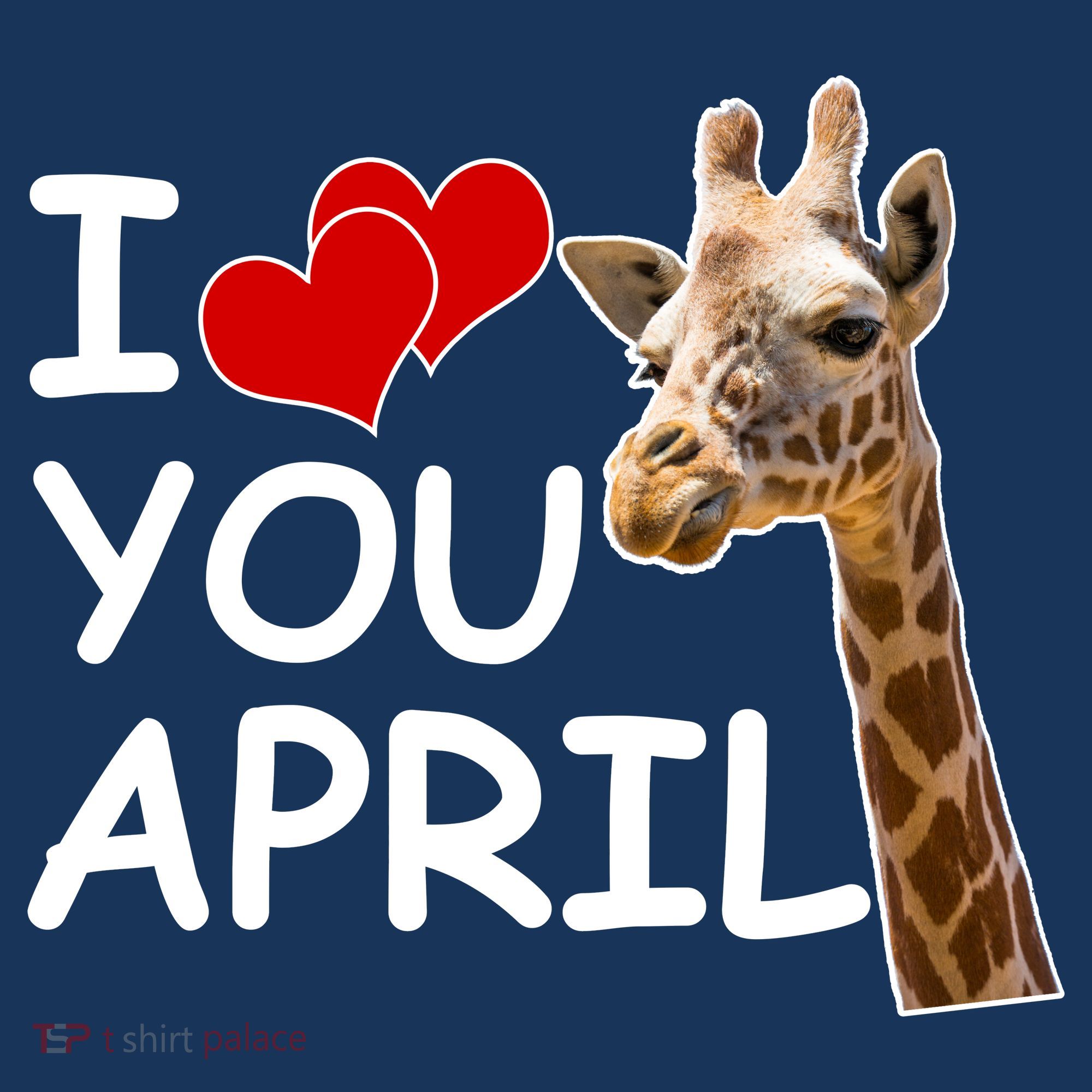 I Love You April The Giraffe Photo Hat