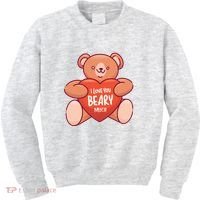 I Love You Beary Much Kids Sweatshirt thumb 0