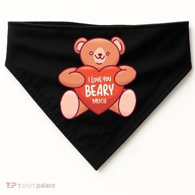 I Love You Beary Much USA-Made Doggie Bandana