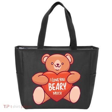 I Love You Beary Much Tote Bag