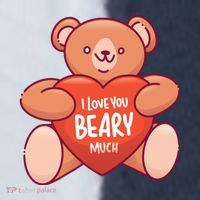 I Love You Beary Much Sport-Tek Competitor United Soccer Jersey thumb 4
