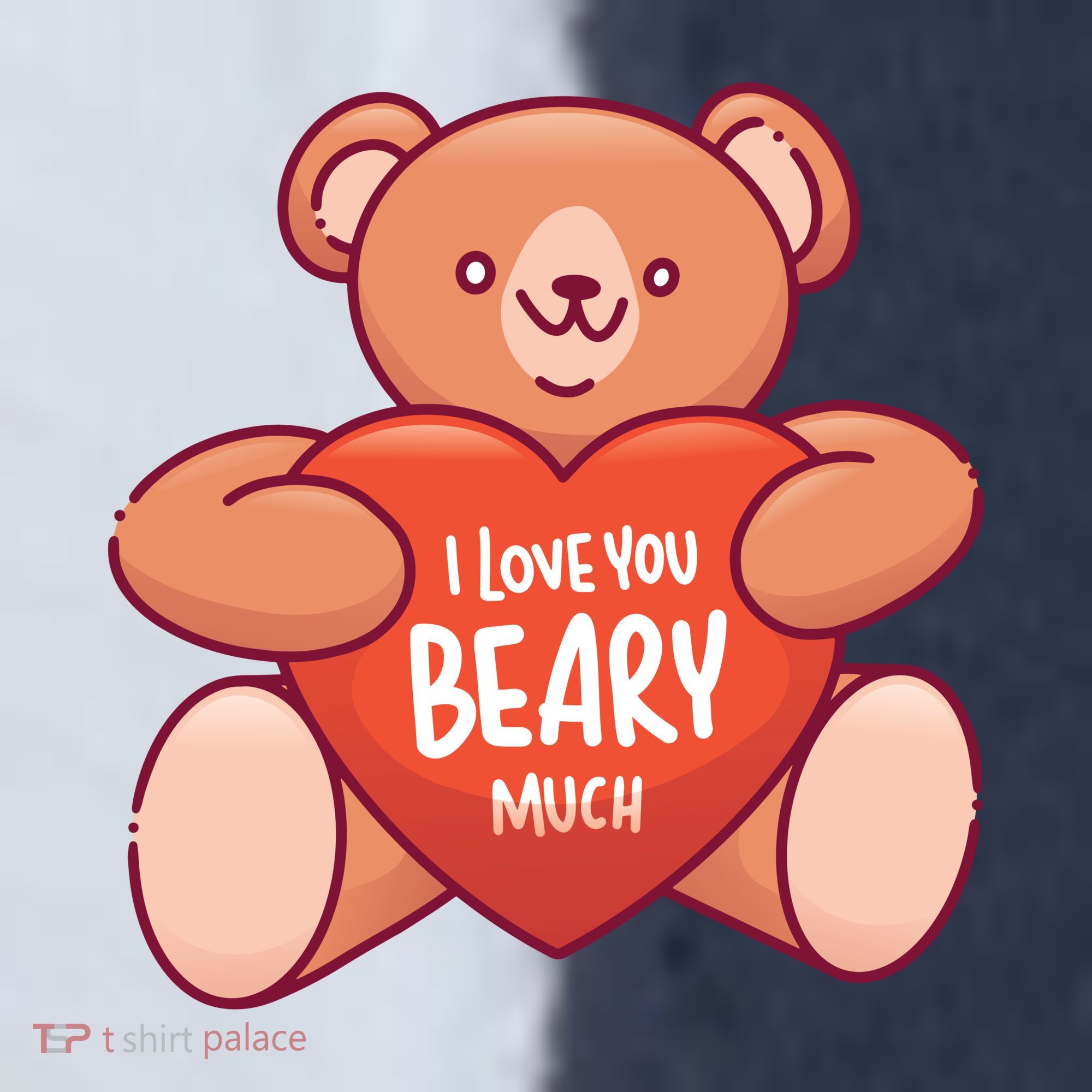 I Love You Beary Much Sport-Tek Competitor United Soccer Jersey