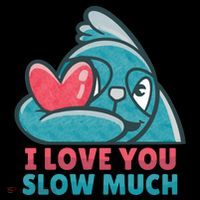 I Love You Slow Much USA-Made Doggie Bandana thumb 2