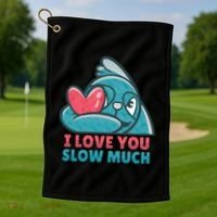I Love You Slow Much Golf Towel thumb 1