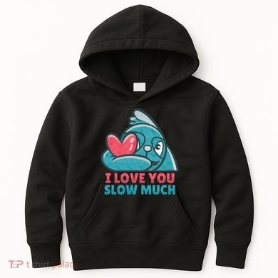 I Love You Slow Much Kids Hoodie