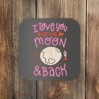 I Love You To The Moon And Back Coaster thumb 0