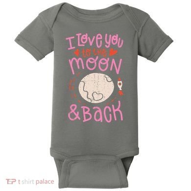 I Love You To The Moon And Back Baby Bodysuit