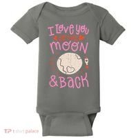 I Love You To The Moon And Back Baby Bodysuit thumb 0