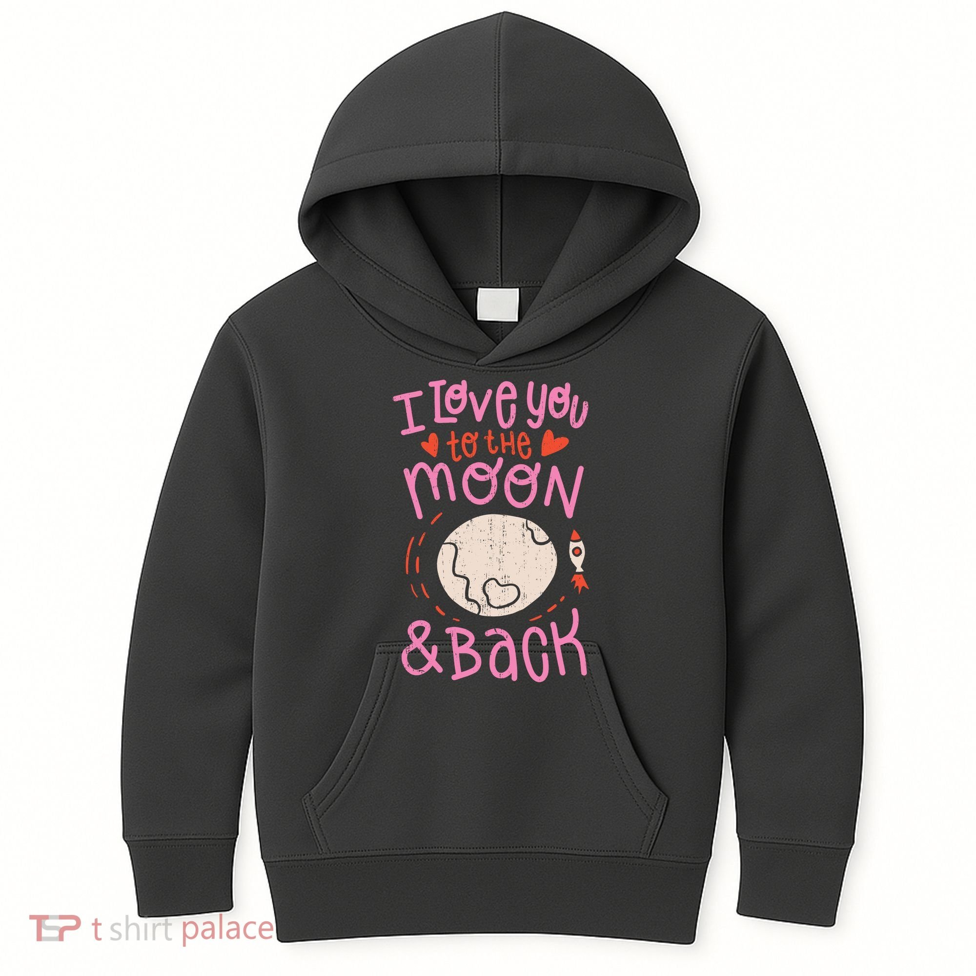 I Love You To The Moon And Back Kids Hoodie