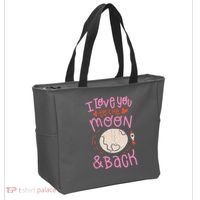 I Love You To The Moon And Back Tote Bag thumb 2