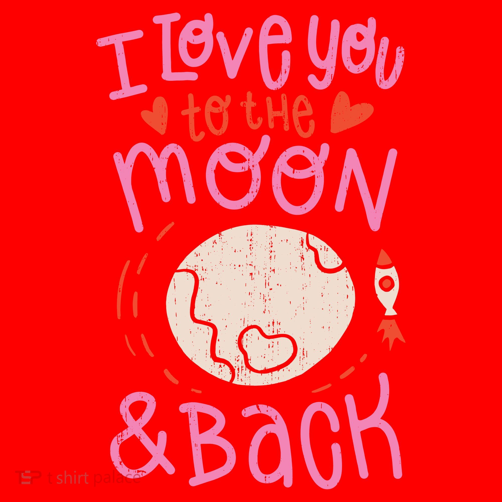 I Love You To The Moon And Back Santa Hat