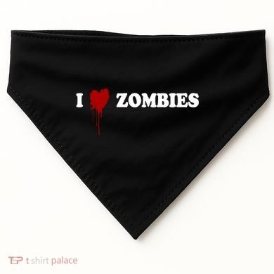 I Love Zombies USA-Made Doggie Bandana