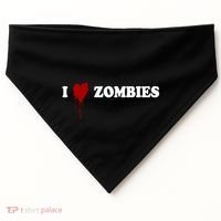 I Love Zombies USA-Made Doggie Bandana thumb 0