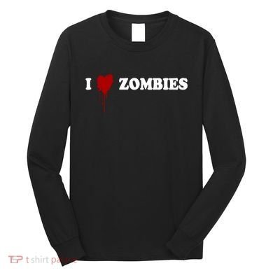 I Love Zombies Long Sleeve Shirt