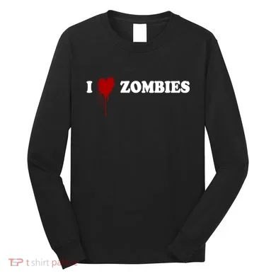 I Love Zombies Long Sleeve Shirt