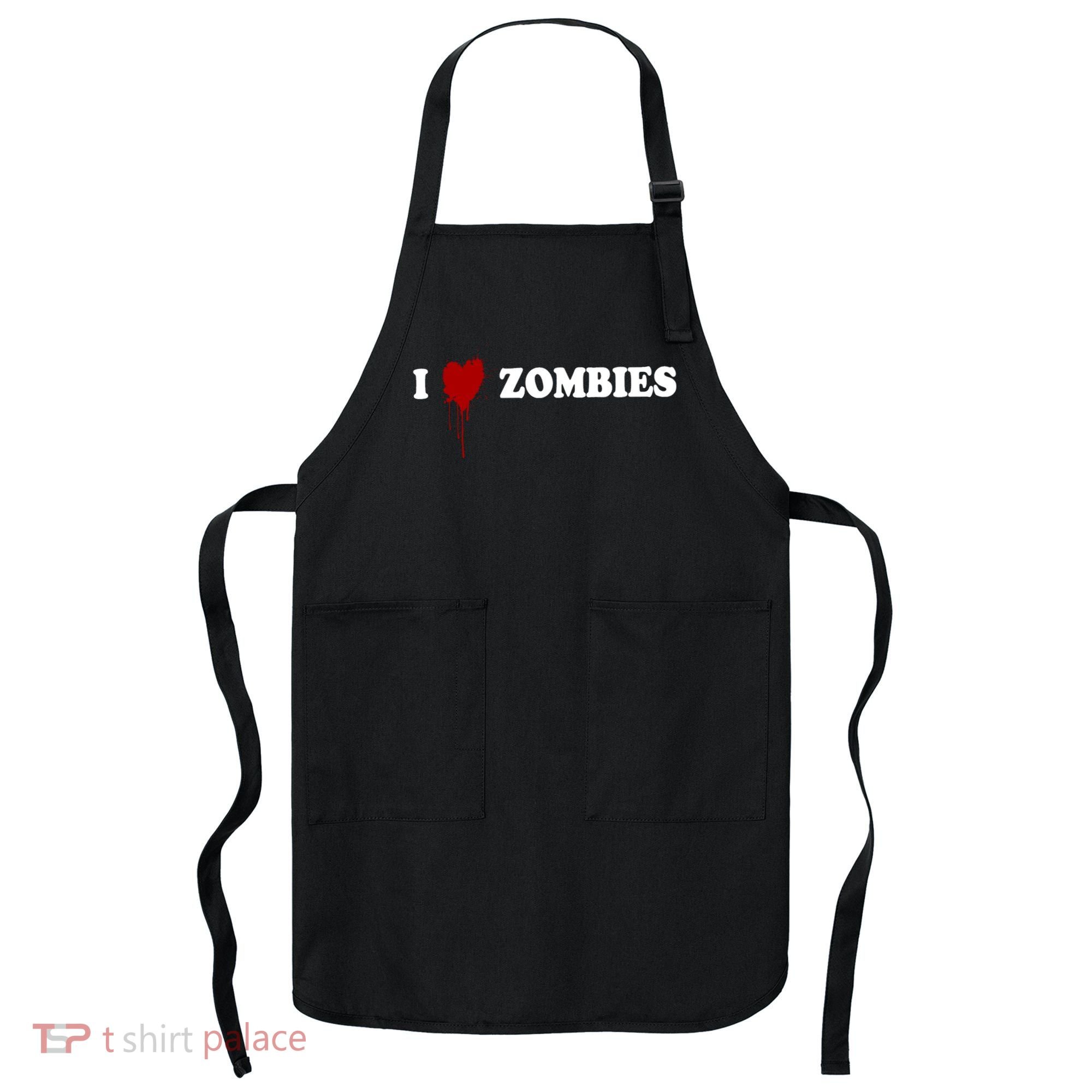 I Love Zombies Apron