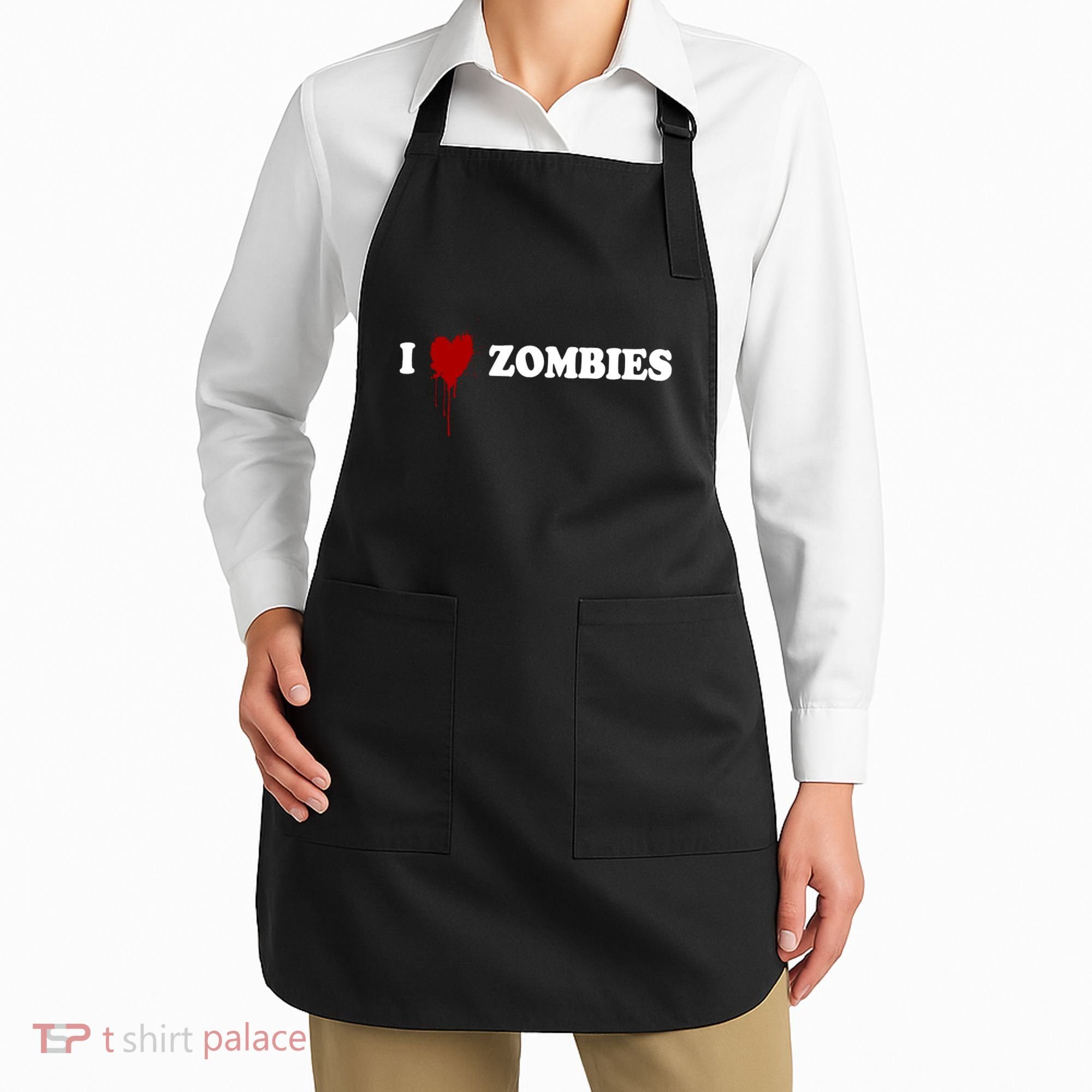 I Love Zombies Apron