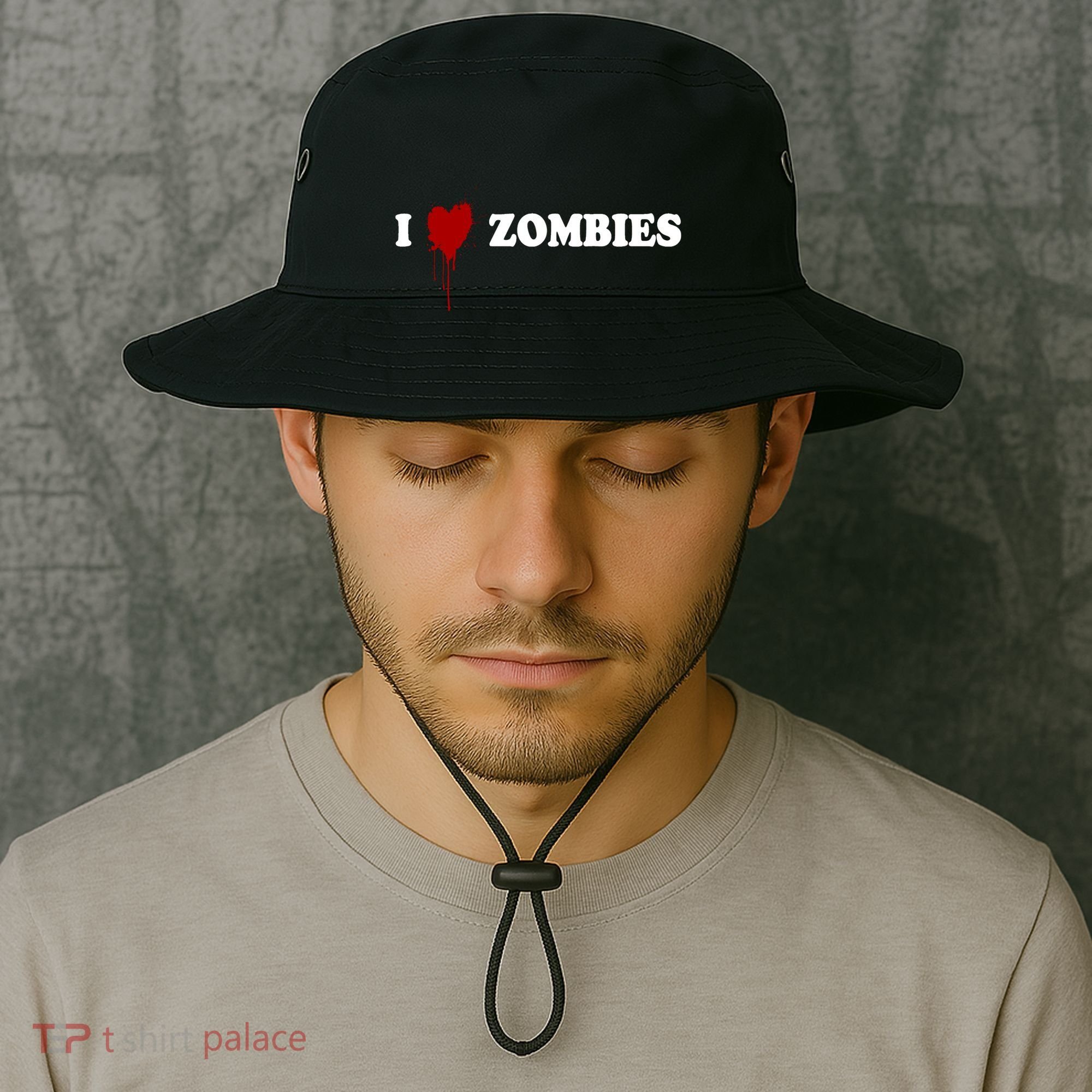 I Love Zombies Bucket Hat